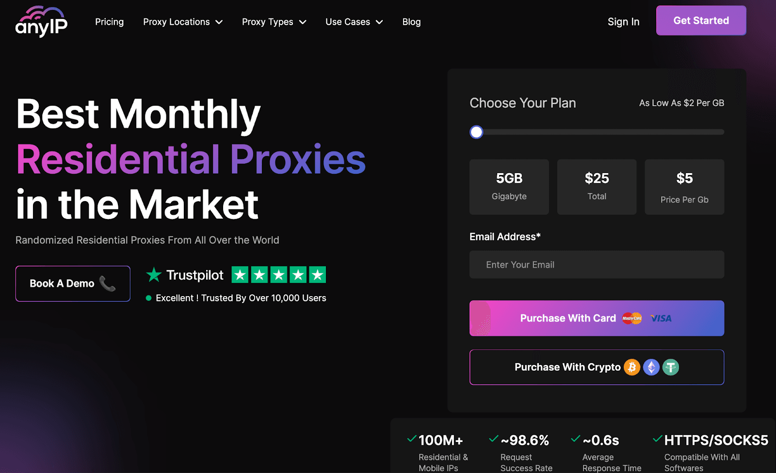 AnyIP.io website