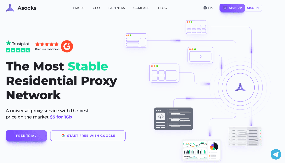 The platform’s main page