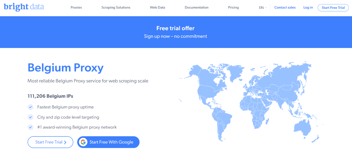 Bright Data website
