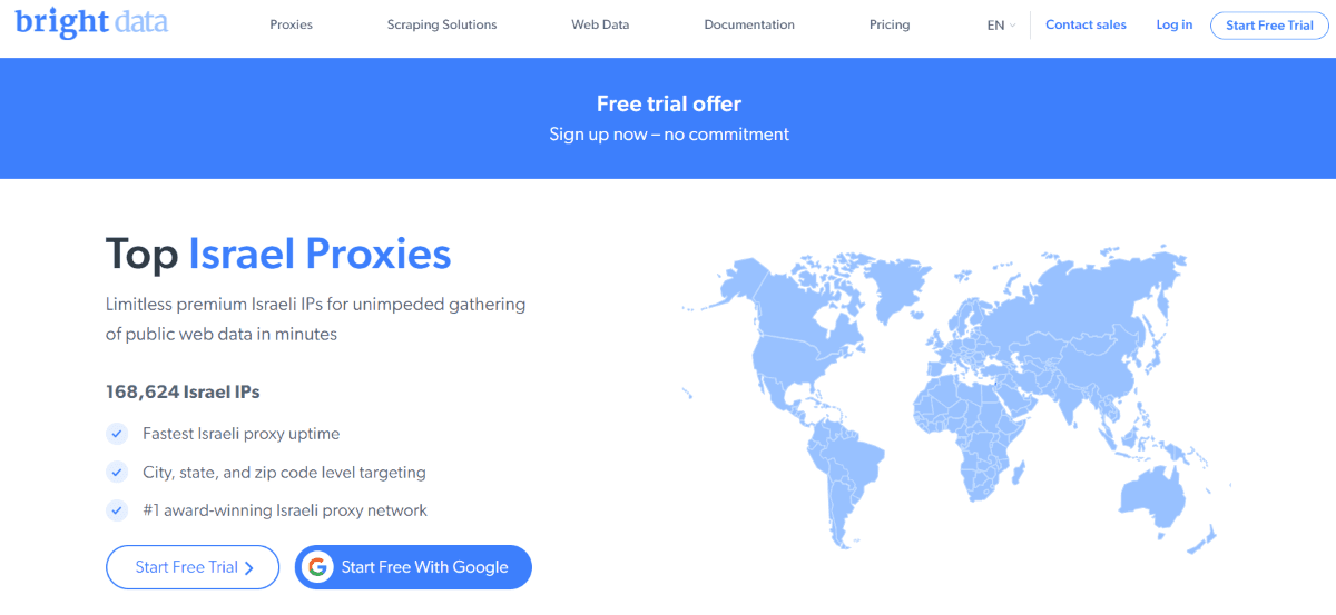 Bright Data homepage
