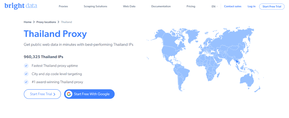 Bright Data website