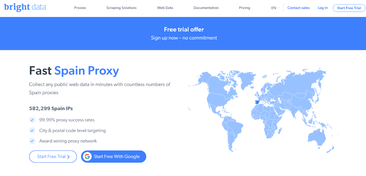 Bright Data homepage