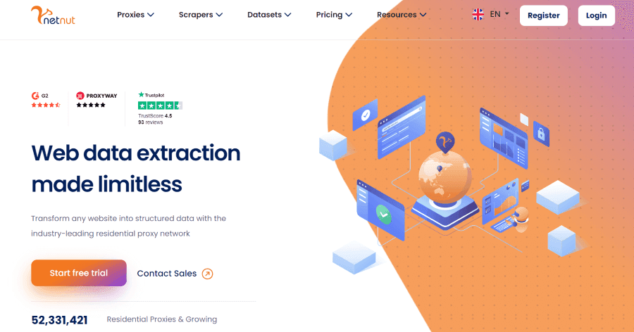 NetNut Homepage