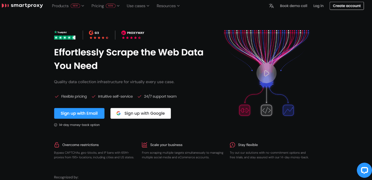 Smartproxy Homepage