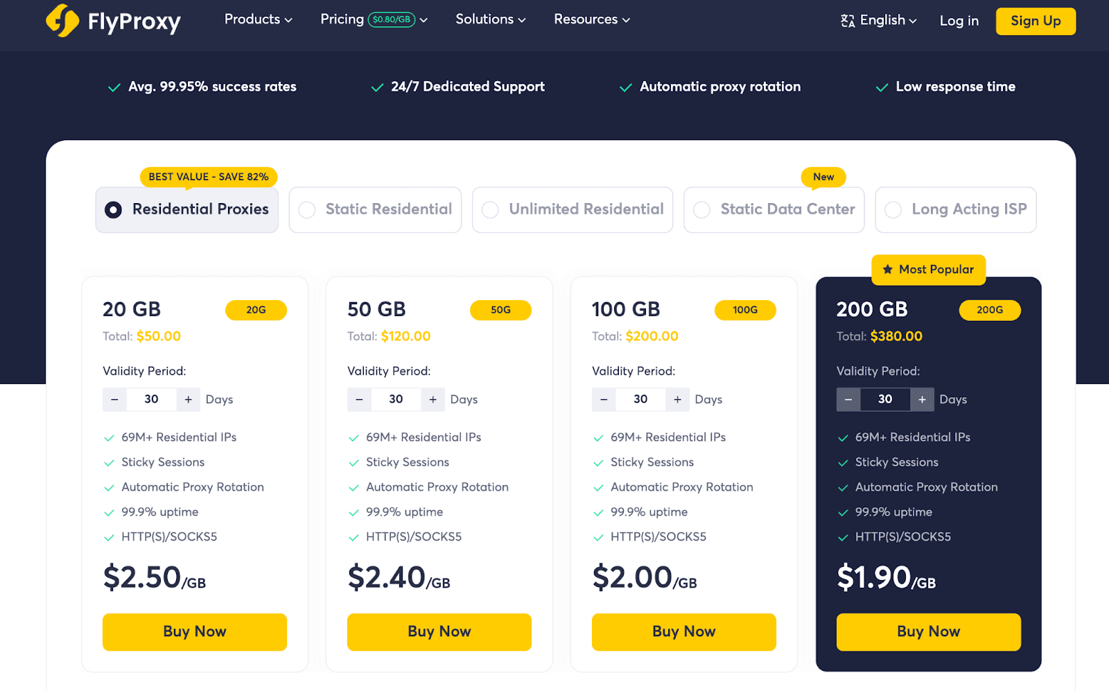 FlyProxy offers affordable proxies