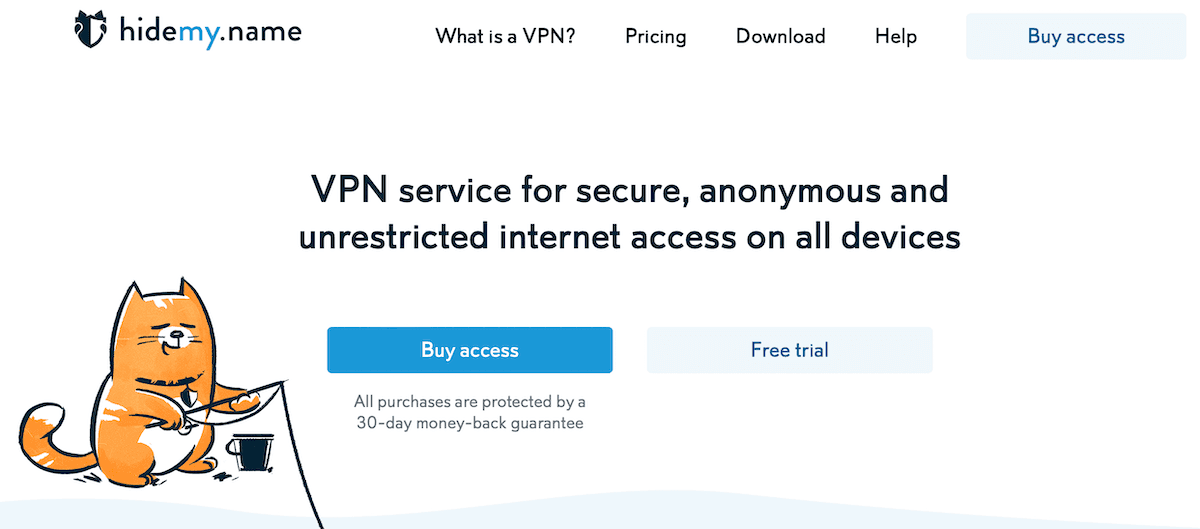 HideMy.name proxy offers a wide variety of proxy types