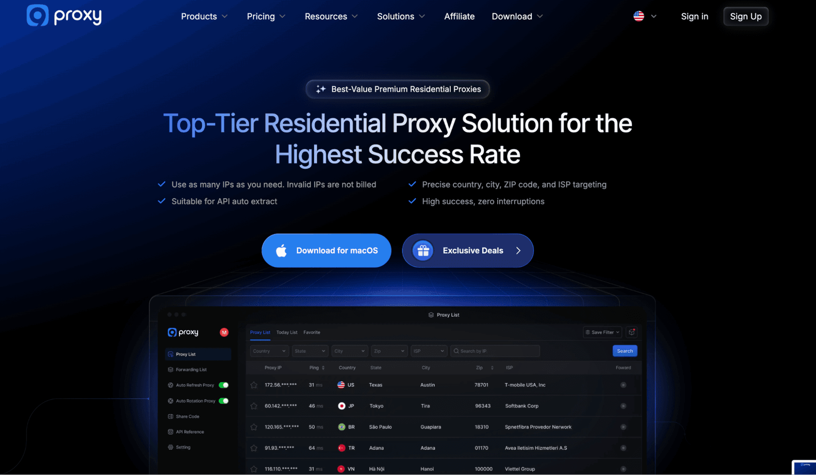 9Proxy Webpage