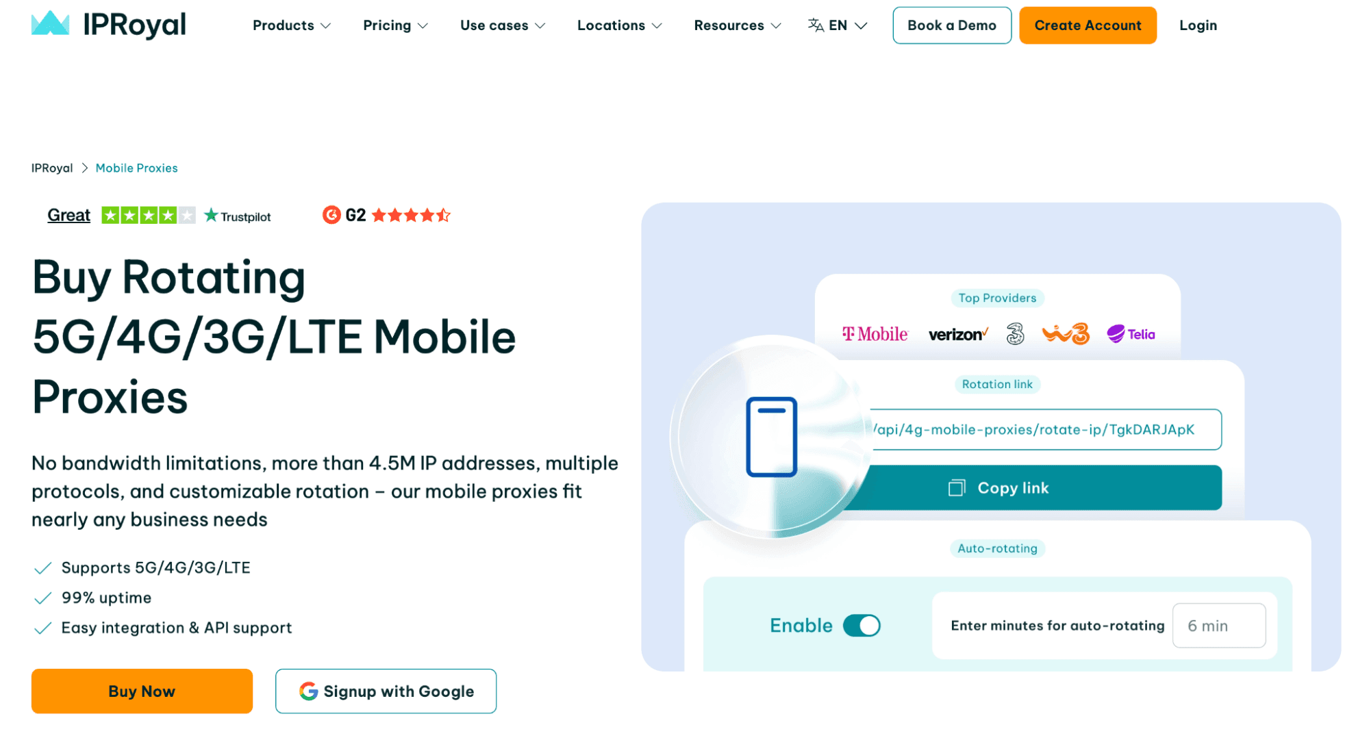IpRoyal Webpage