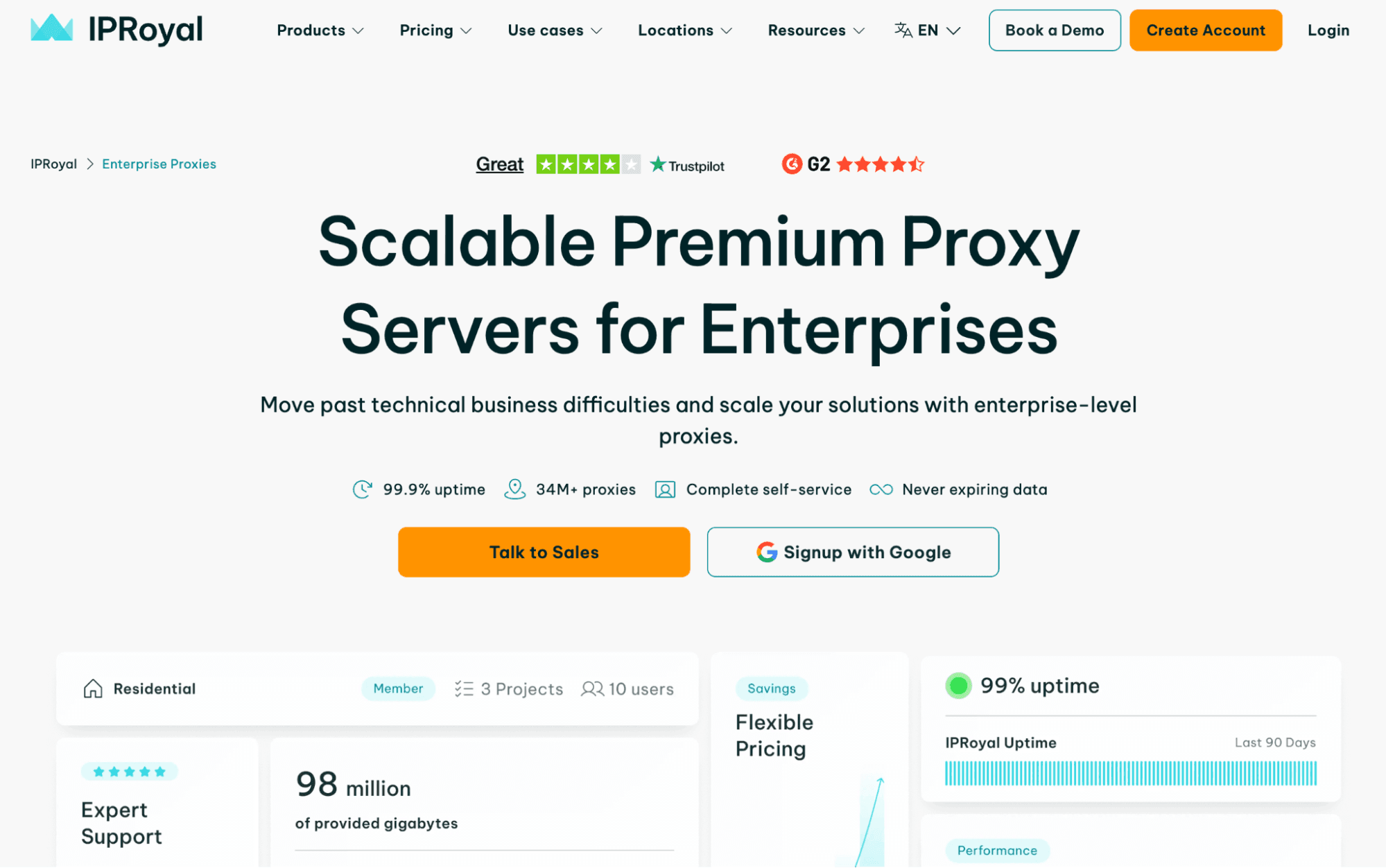 IpRoyal Webpage