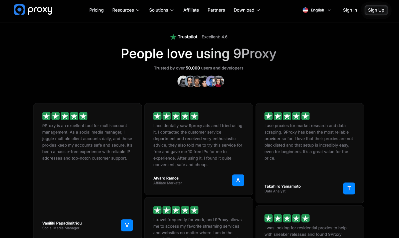 9proxy Webpage
