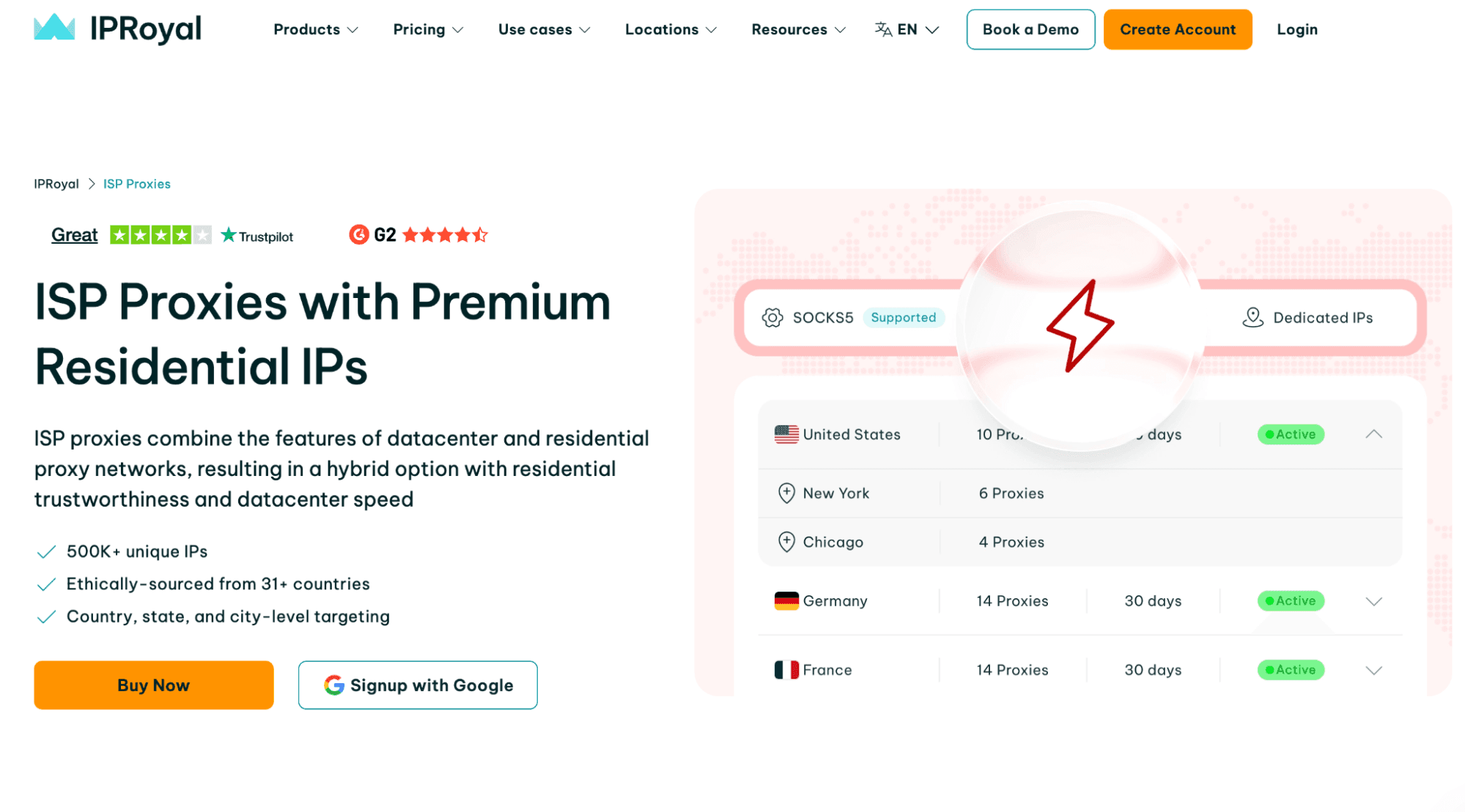 IpRoyal Webpage