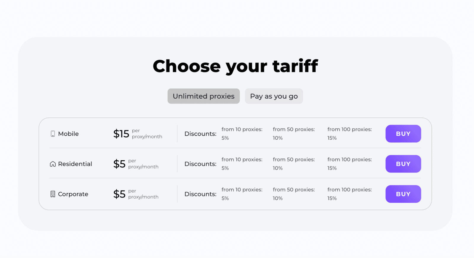 Asocks Prices