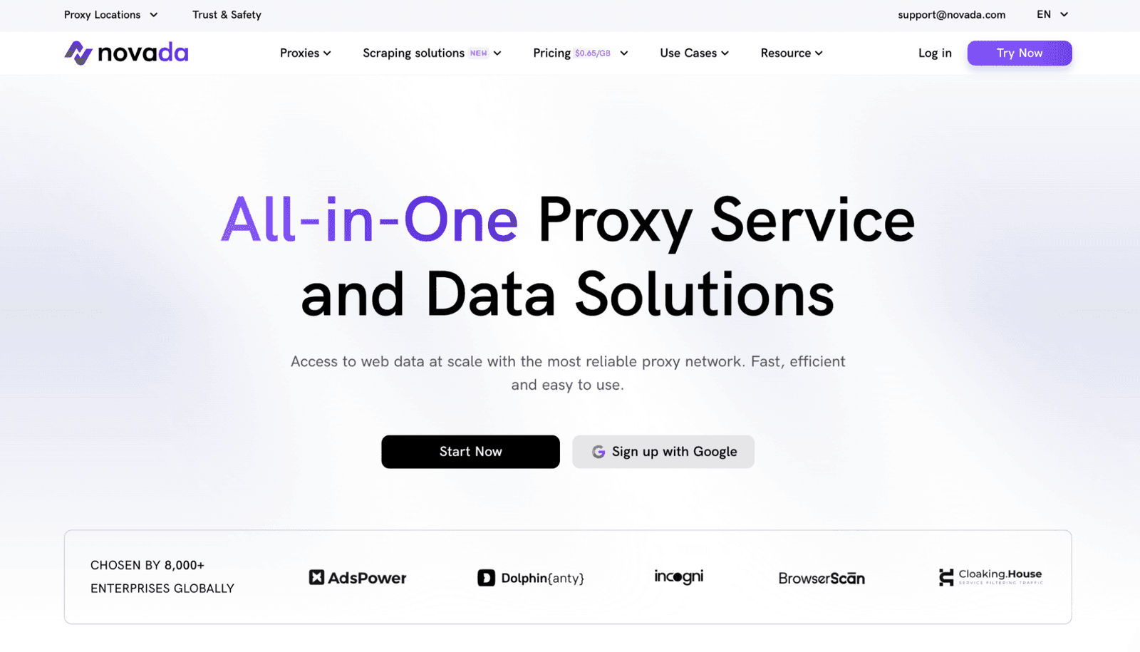 Novada Webpage