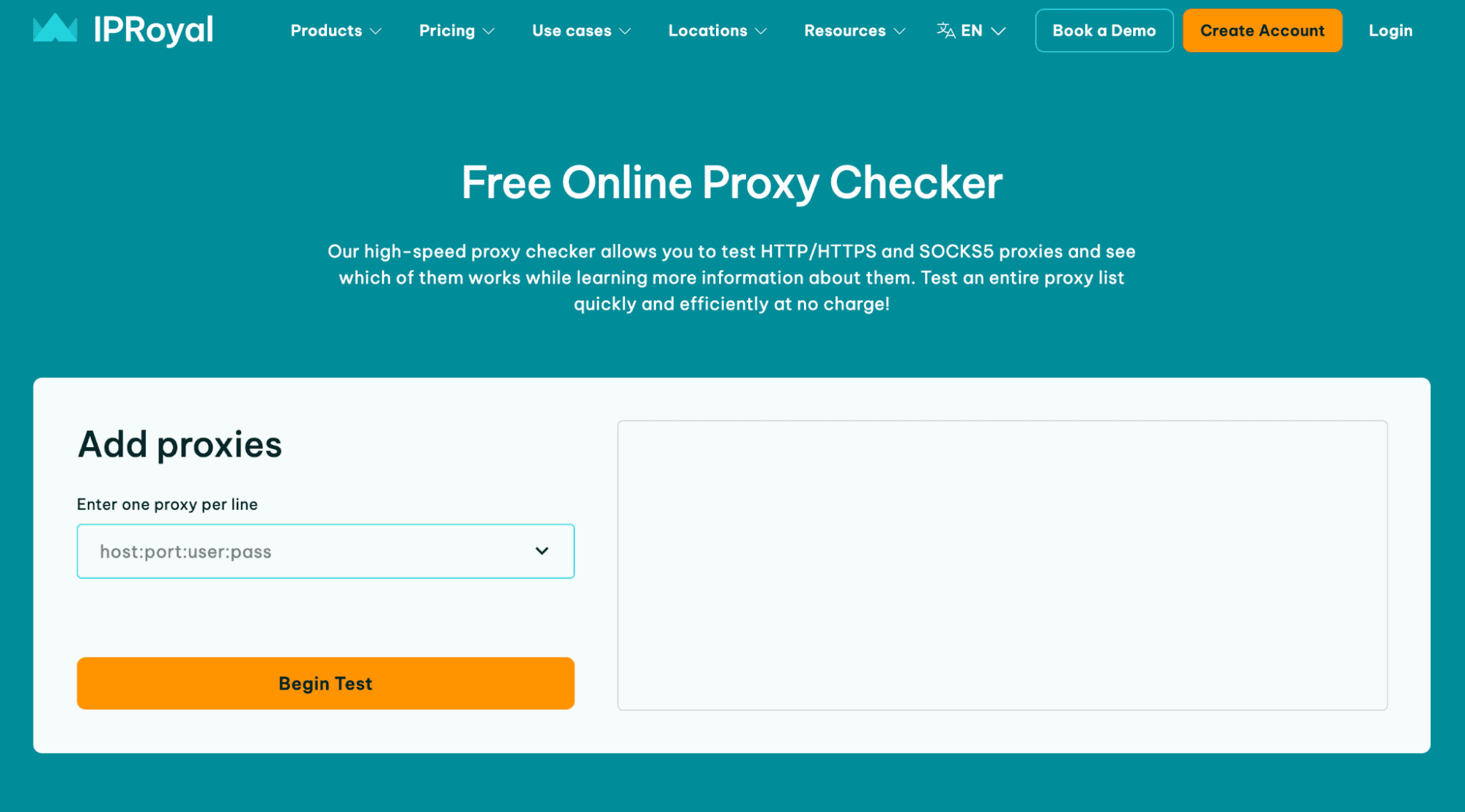 IpRoyal Webpage
