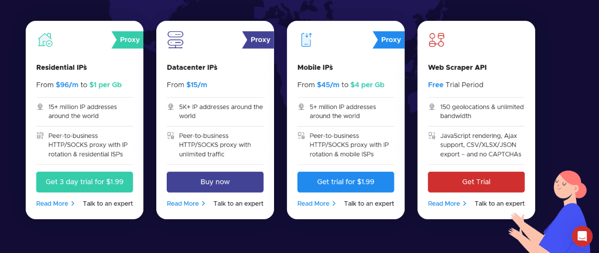 Infatica's price plans