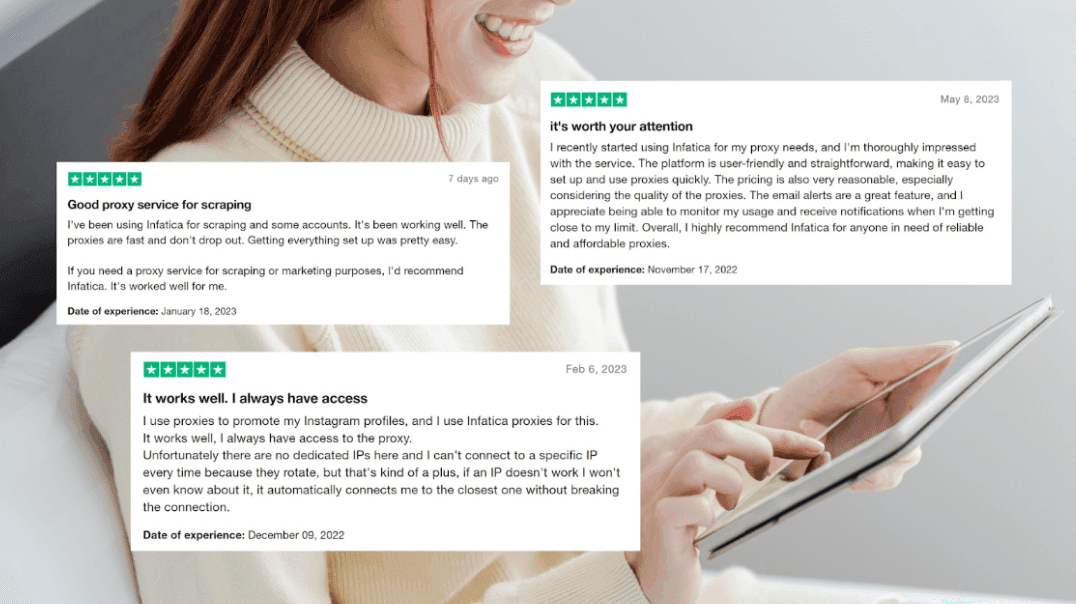 Infatica reviews on Trustpilot