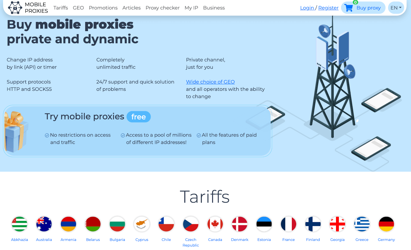mobileproxy.space website
