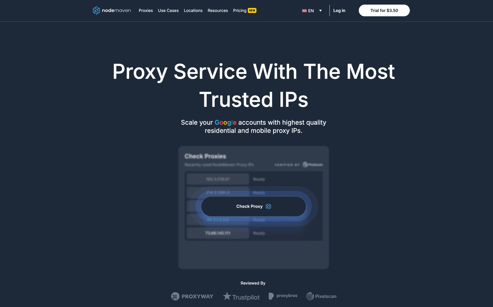 Nodemaven Main Page