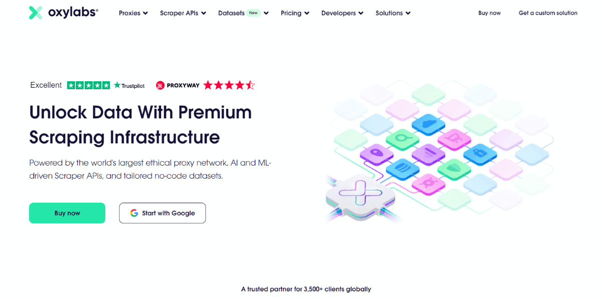 Oxylabs Homepage
