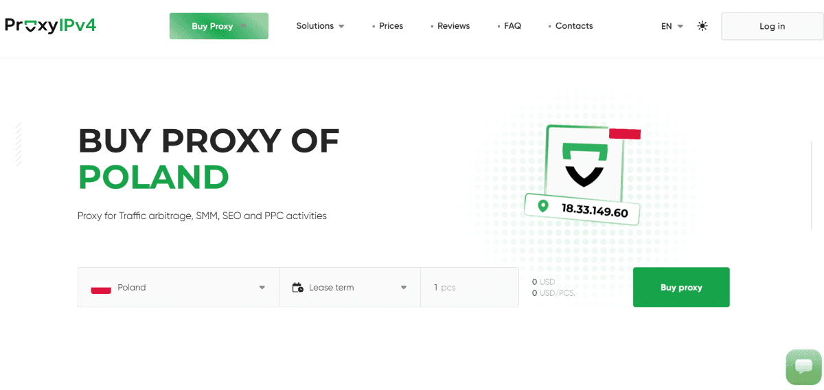 Вебсайт Proxy-IPv4