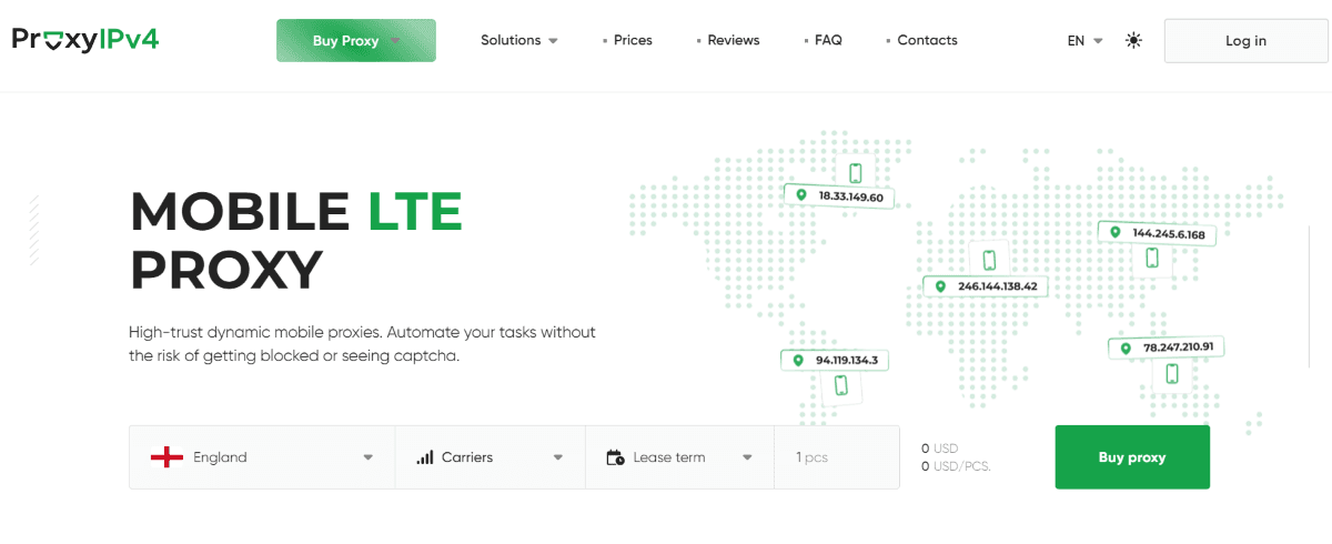 Proxy-IPv4 main page