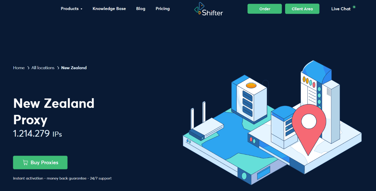 Shifter main page