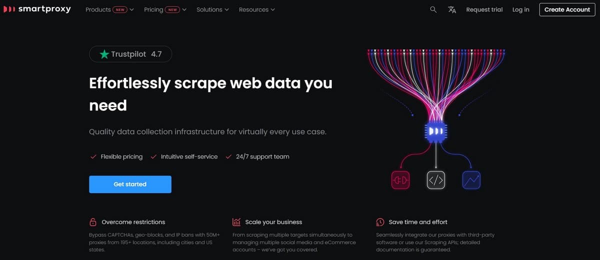 smartproxy main page