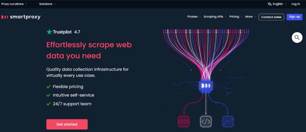 Smartproxy homepage