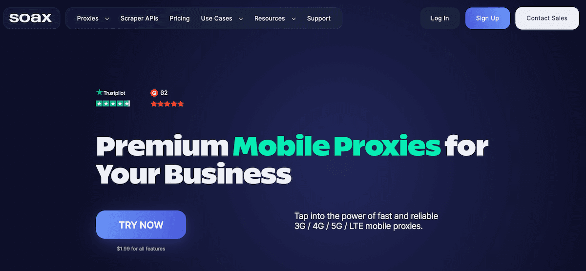 Soax is a reliable proxy service that provides precise geo-targeting