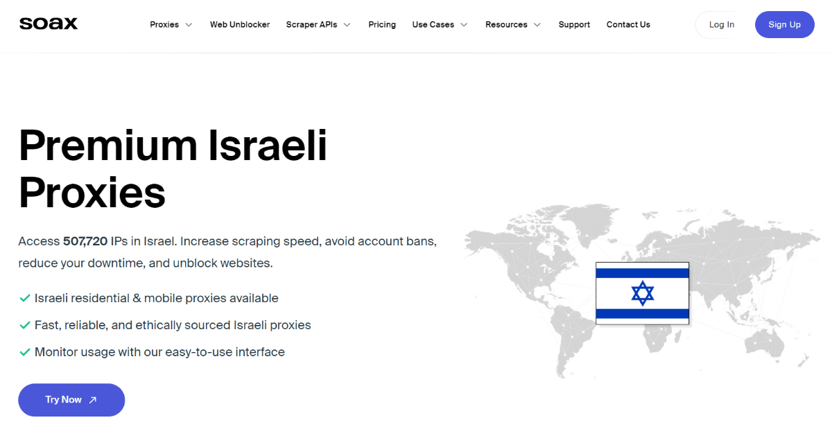 Soax main page