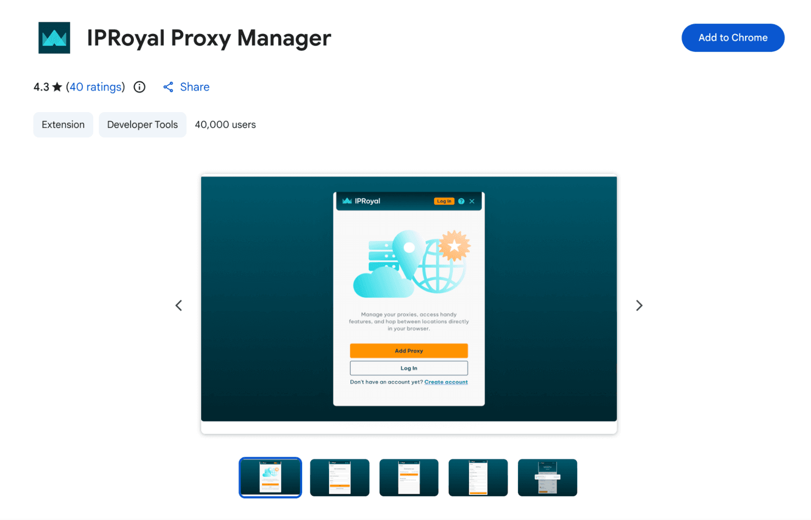 IpRoyal Webpage