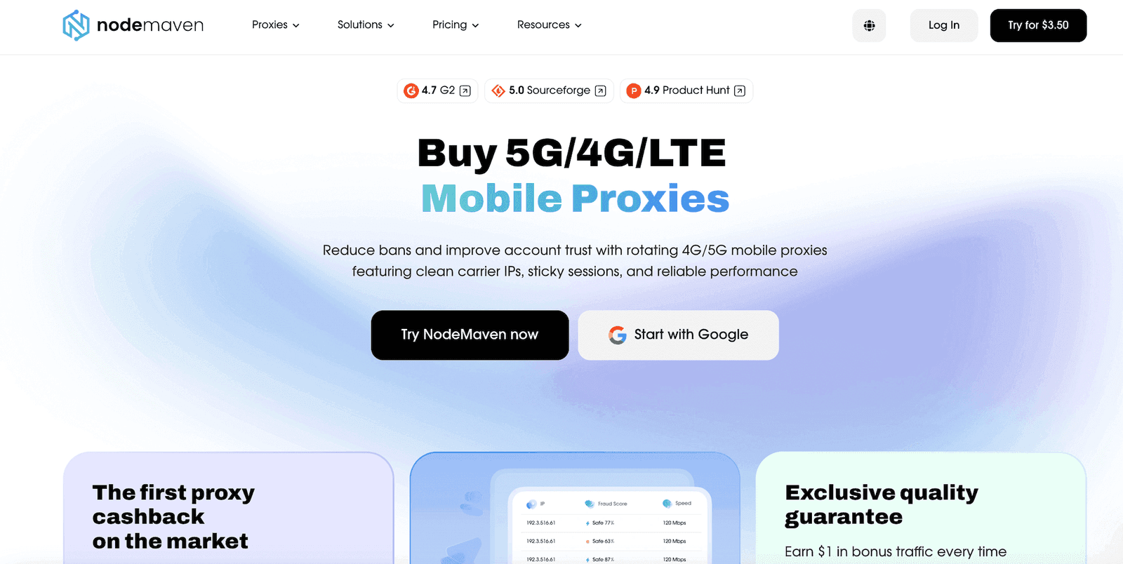 Nodemaven mobile proxies