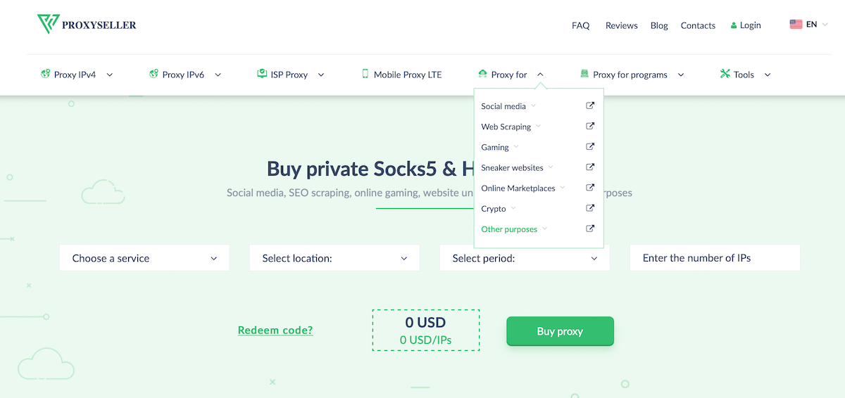Proxy-Seller ensures offers for various goals