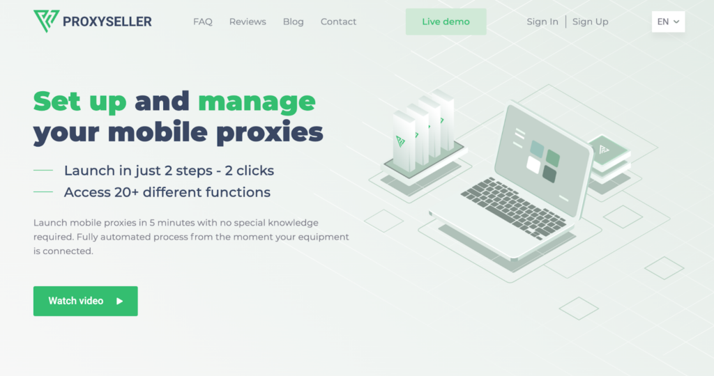 Launch and manage your own mobile proxy