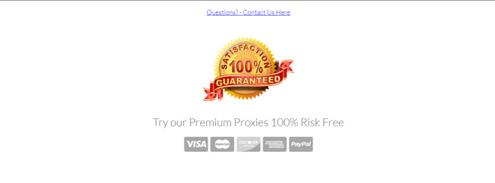 100% satisfaction guarantee for Storm Proxy’s premium proxies