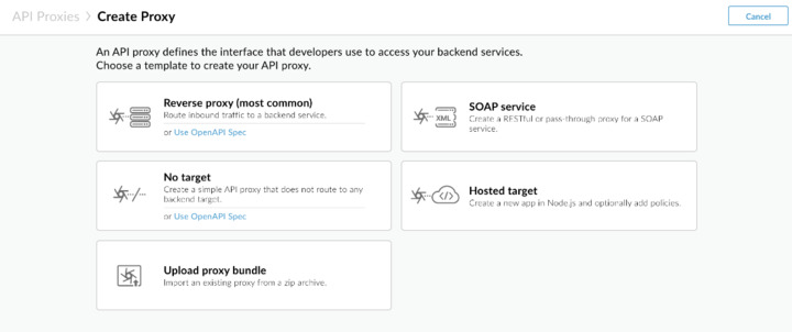 Create proxy API 