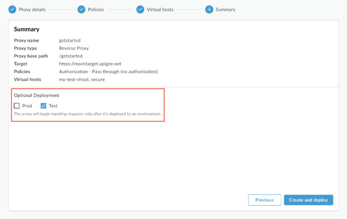 Proxy summary