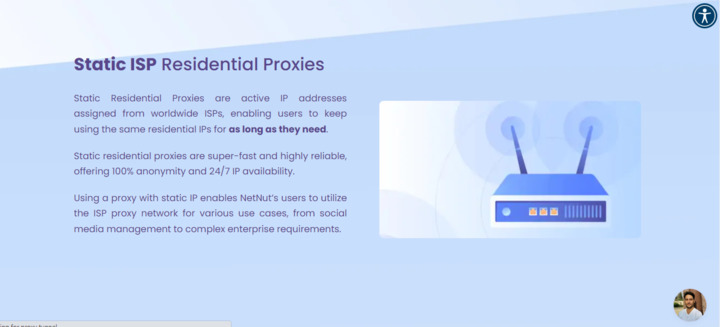 NetNut’s static ISP residential proxies