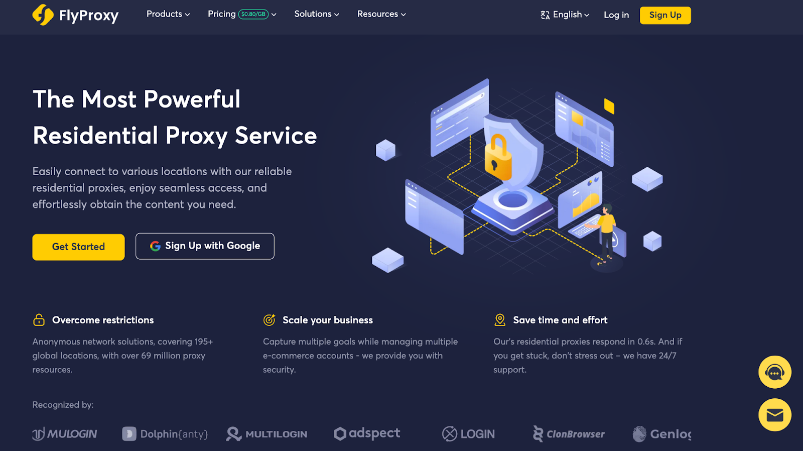 FlyProxy stands out with its top-performing residential proxies