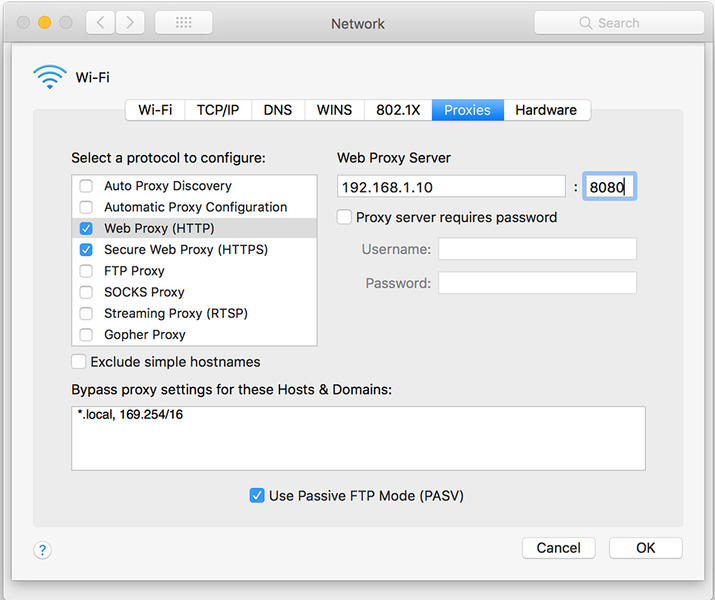 Mac Setup Network