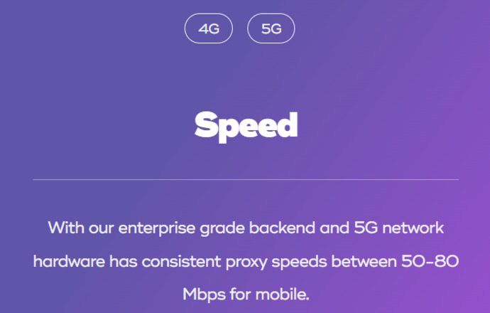 Mobileproxy speed at MobileHop