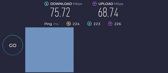 Ookla performance speed testing