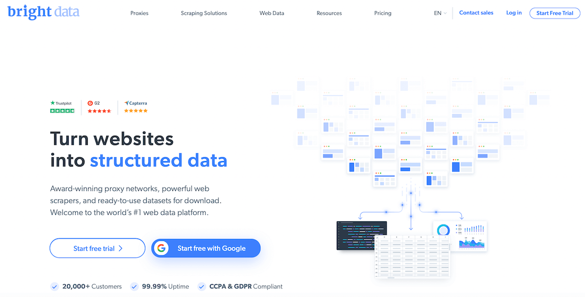 BrightData main page