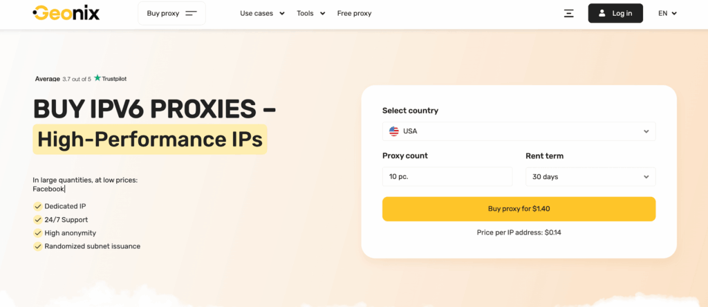 IPv6 proxy network