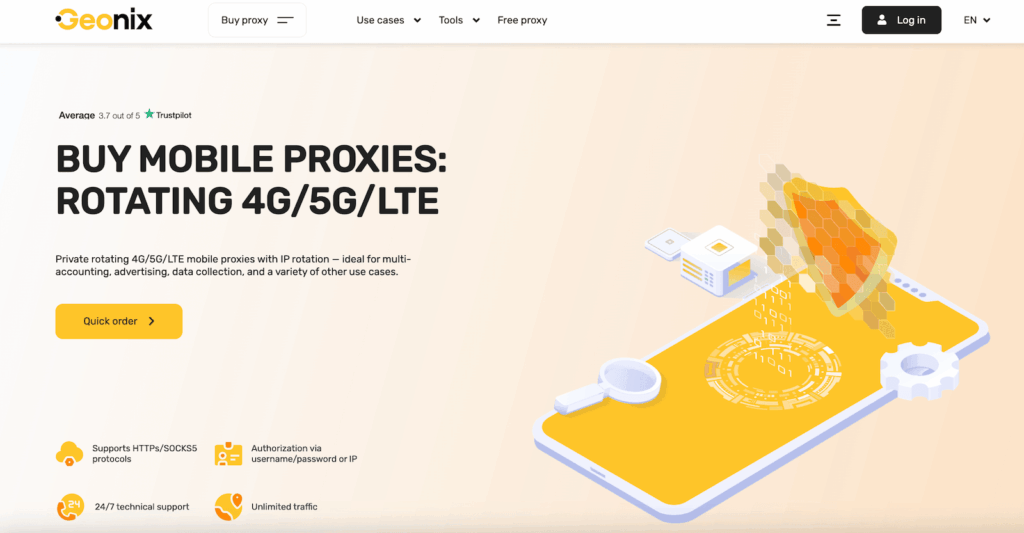 Proxy servers from mobile carriers
