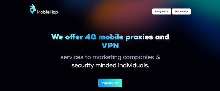 MobileHop – the main page