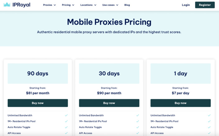 iproyal prices page
