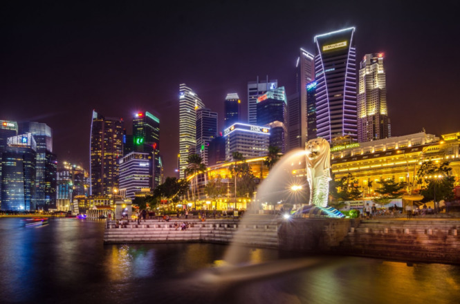 Singapore night view