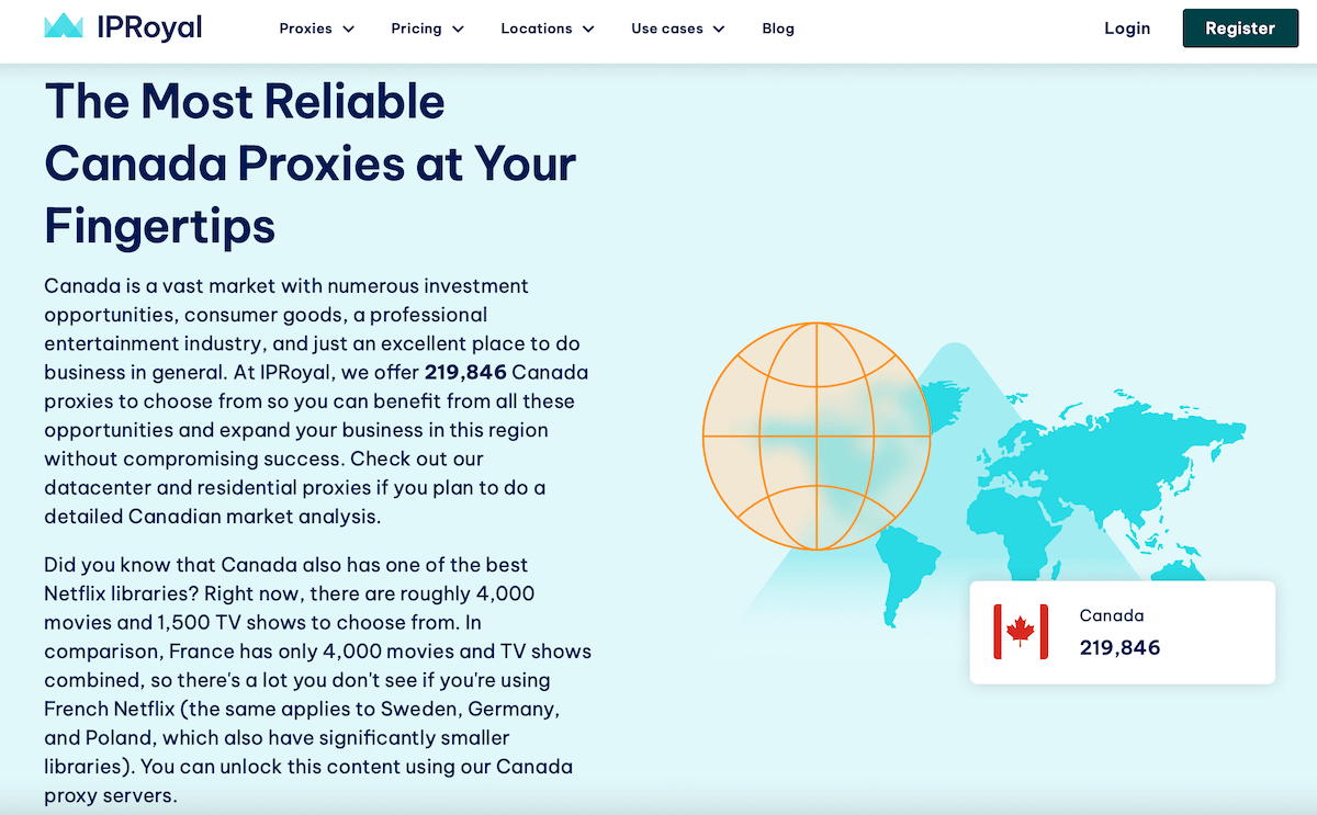 IPRoyal Homepage