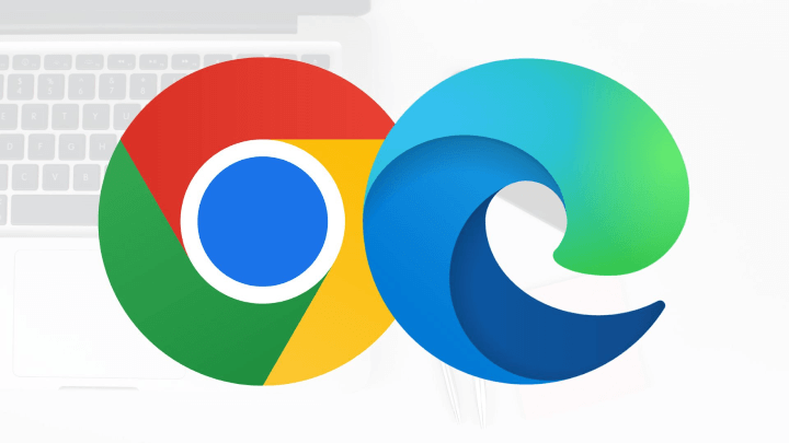 Chrome and Edge logos